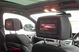 Ремонт дисплея подголовника Audi Q7